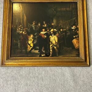 Rembrandt van Rijn The Night Watch framed print 12" x 14"